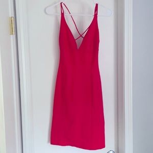 Coral bodycon dress